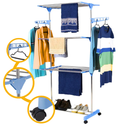 Varal de Chão Retrátil 3 Andares com Rodinhas – Organização e Praticidade para Seu Lar