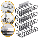 Kit 4 Porta Shampoo Para Banheiro Box Sem Furo Aramado Retangular