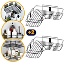 Kit 2 Porta Shampoo Para Banheiro Box Sem Furo De Canto