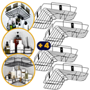 Kit 4 Porta Shampoo Para Banheiro Box Sem Furo De Canto