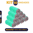 Refil de Microfibra Verde para Mop Spray – Limpeza Profunda Sem Esforço, Sem Riscos e com Sustentabilidade