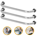 Barras de Apoio para Banheiro 80cm Inox – Segurança para Idosos, Vaso Sanitário e Corredores - Kit 3