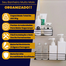 Kit 2 Porta Shampoo Para Banheiro Box Sem Furo Aramado Retangular