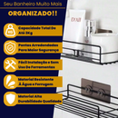 Kit 3 Porta Shampoo Para Banheiro Box Sem Furo Aramado Retangular