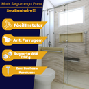 Barra de Apoio para Banheiro 80cm Inox – Segurança para Idosos, Vaso Sanitário e Cadeirantes