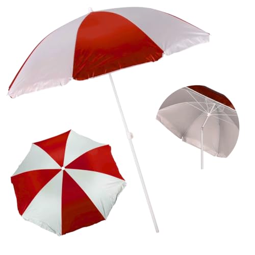 Guarda Sol Praia Grande 2,40m Articulado Proteção UV Piscina Jardim