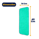 Refil de Microfibra Verde para Mop Spray – Limpeza Profunda Sem Esforço, Sem Riscos e com Sustentabilidade