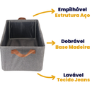 Caixa Organizadora Dobrável 25L com Alças – Praticidade e Estilo para Organizar Qualquer Espaço