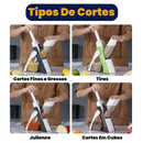 Cortador e Fatiador Multifuncional com Lâminas Inox – 8 Tipos de Corte para Cozinhar com Agilidade e Precisão