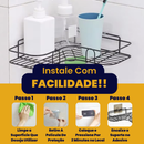 Kit 3 Porta Shampoo Para Banheiro Box Sem Furo De Canto