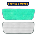 Refil de Microfibra Verde para Mop Spray – Limpeza Profunda Sem Esforço, Sem Riscos e com Sustentabilidade