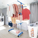 Varal de Chão Retrátil 3 Andares com Rodinhas – Organização e Praticidade para Seu Lar