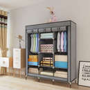 Guarda-Roupa Dobrável 3 Portas com Cabideiro e Sapateira – Portátil, Multiuso e Impermeável