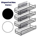 Kit 4 Porta Shampoo Para Banheiro Box Sem Furo Aramado Retangular