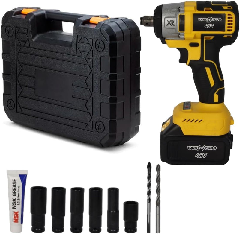 Furadeira e Parafusadeira de Impacto 48V Bivolt – Potência Profissional para Qualquer Trabalho