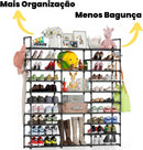 Sapateira Organizadora Multiuso Vertical 10 Andares Prateleira Tênis Sapatos 50 a 55 Pares