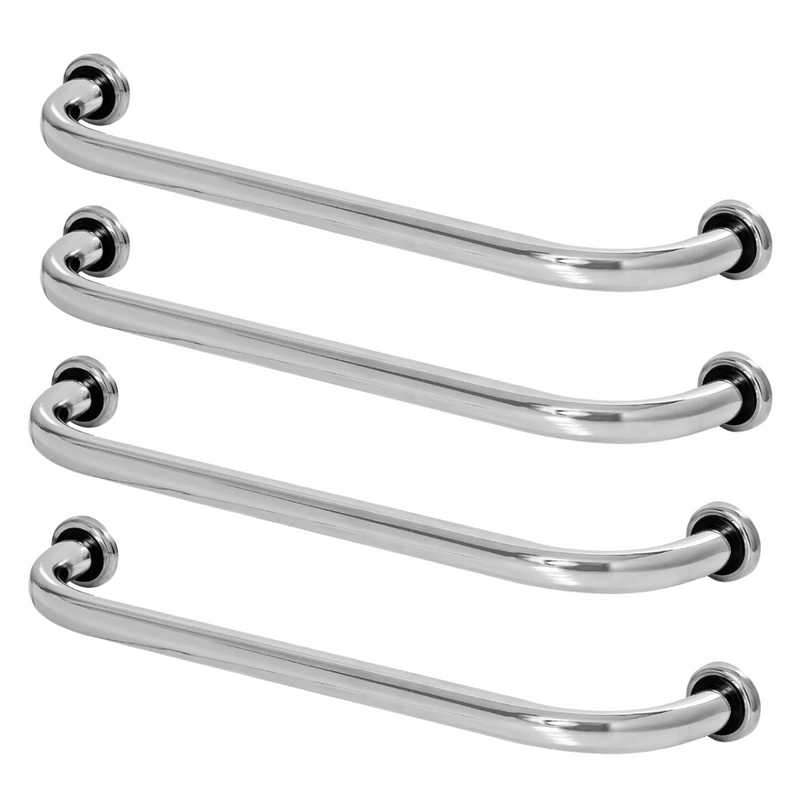 Barras de Apoio para Banheiro 80cm Inox – Segurança para Idosos, Vaso Sanitário e Corredores - Kit 2 ou 4