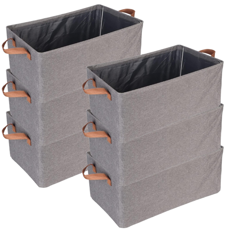 Caixa Organizadora Dobrável 25L com Alças – Kit com 2, 4, 6, 8 ou 10 Unidades para Organizar com Estilo e Economia de Espaço