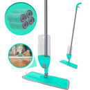 Mop Spray 3 em 1 com Reservatório 400ml + Kit com 2 ou 4 Refis – Limpeza Rápida e Profunda: Lava, Enxágua e Seca Sem Complicação