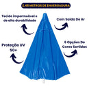 Guarda Sol Grande De Praia Piscina 2,48m Gigante Com Bolsa De Transporte Sombreiro