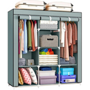 Guarda-Roupa Dobrável 3 Portas com Cabideiro e Sapateira – Portátil, Multiuso e Impermeável