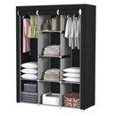 Guarda-Roupa Dobrável 3 Portas com Cabideiro e Sapateira – Portátil, Multiuso e Impermeável