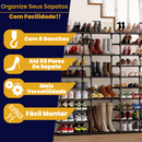 Sapateira Organizadora Multiuso Vertical 10 Andares Prateleira Tênis Sapatos 50 a 55 Pares